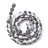 Handmade Evil Eye Lampwork Round Bead Strands LAMP-L055-6mm-5