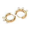 304 Stainless Steel Huggie Hoop Earring Findings STAS-D183-03E-G-3