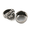 316 Surgical Stainless Steel Large Hole Beads Hand Polished STAS-Q326-05AS-04-2