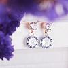 SHEGRACE 925 Sterling Silver Dangle Stud Earrings JE14B-2