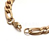 Boy's 304 Stainless Steel Mother-Son Figaro Chain Bracelets BJEW-E233-05G-2