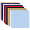 20Pcs 10 Colors Square Cross Stitch Fabric Sheets DIY-BC0015-39-1