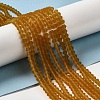 Imitate Austrian Crystal Frosted Glass Beads Strands EGLA-A039-T6mm-MD28-2