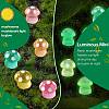 100Pcs 10 Colors Mushroom Luminous Resin Display Decorations RESI-SZ0003-46-3