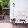 Cotton Macrame Plant Hangers AJEW-WH20072-57A-3