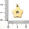 304 Stainless Steel Enamel Charms STAS-E550-71G-02-3
