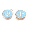 Initial Letter A~Z Alphabet Enamel Charms ENAM-Q437-02-3