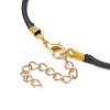 Eco-Friendly Korean Waxed Braided Polyester Cord Necklace Making NJEW-JN04502-4