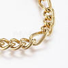 304 Stainless Steel Chain Anklets X-AJEW-I039-03G-2