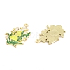 Rack Plating Alloy Enamel Pendants FIND-A040-03G-03-2