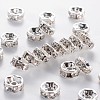 Brass Grade A Rhinestone Spacer Beads RSB037NF-01-1