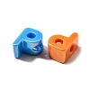 UV Plating Opaque Acrylic European Beads SACR-Z007-01P-2