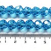 Electroplate Transparent Glass Beads Strands EGLA-A035-T10mm-A08-4