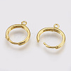 Brass Huggie Hoop Earring Findings LS-X-KK-R058-143G-2