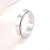 Rotating 201 Stainless Steel Finger Rings for Men Women PW-WGF9BE0-06-1