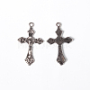 Vintage Style Antique Silver Tone Crucifix Cross Pendants X-LF11118Y-NF-1