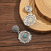 Zinc Alloy & Acrylic Stud Dangle Earrings WG70D1A-02-2