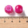 Spray Painted ABS Plastic European Beads KY-G033-01B-10-3