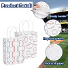 1 Sets Rectangle Paper Gift Bags with Handle ABAG-BBC0001-25B-6