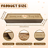 Rectangle Wooden Pregnancy Test Keepsake Box with Slide Cover CON-WH0102-004-2