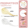 8Pcs 2 Colors Brass Filigree Big Pendants KKC-TA0001-07-4