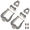 WADORN 2 Sets Belt Alloy Buckle Sets AJEW-WR0002-24-1