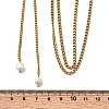 304 Stainless Steel 2-Strand Twisted Chain Necklaces for Women NJEW-K255-61G-5
