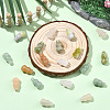 20Pcs atural Red Aventurine & Green Aventurine & Blue Aventurine & Quartz Crystal & Rose Quartz Beads G-YW0002-62-4