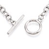 201 Stainless Steel Cable Chain Bracelets for Men Women BJEW-N036-01P-3