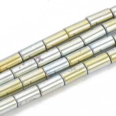 Electroplate Non-magnetic Synthetic Hematite Beads Strands G-T061-137B-1