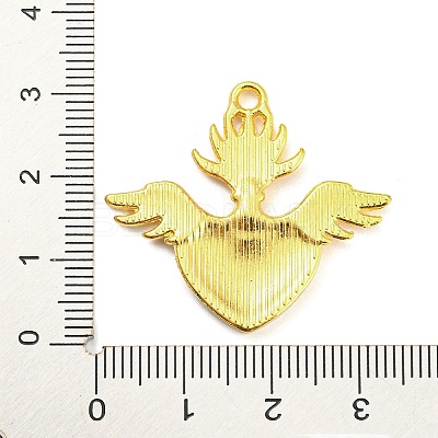 Alloy Rhinestone Settings Pendant PALLOY-H132-02G-14-1