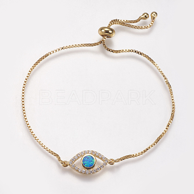 Adjustable Brass Bolo Bracelets BJEW-G593-11G-A-1