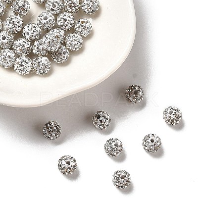 Pave Disco Ball Beads RB-Q195-6mm-001-1