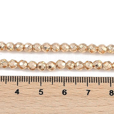 Baking Paint Electroplated Synthetic Non-magnetic Hematite Beads Strands G-H072-A01-01C-1