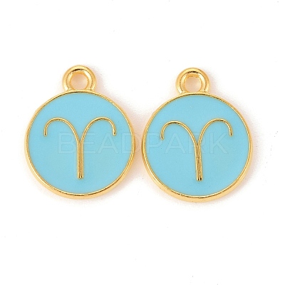 Alloy Enamel Pendants ENAM-S124-01B-16A-1