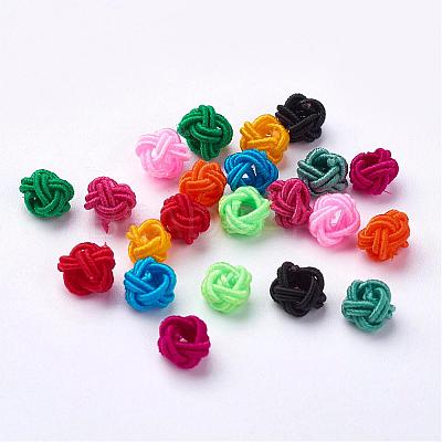 Polyester Weave Beads WOVE-N002-M-1