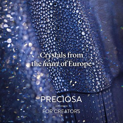Preciosa® Crystal Hotfix Flatback Stones Y-PRC-HSS12-40080-1