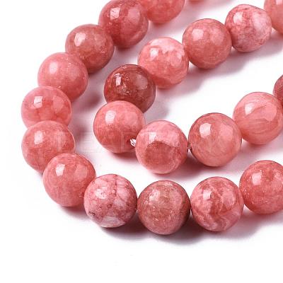 Natural Chalcedony Beads Strands G-S333-10mm-007-1