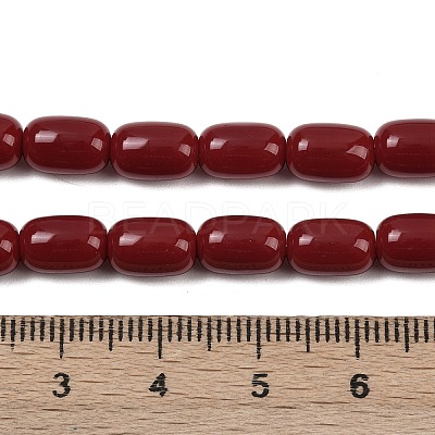 Opaque Glass Beads Strands GLAA-Z015-02G-1