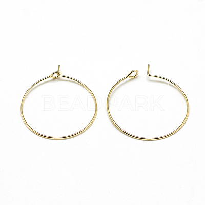 Brass Hoop Earrings LS-KK-T032-005G-1