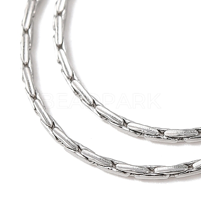 Tarnish Resistant 304 Stainless Steel Boston Chain Necklaces STAS-O053-15P-1