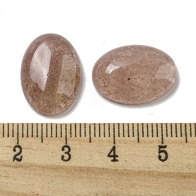 Natural Strawberry Quartz Cabochons G-C115-01A-18-1