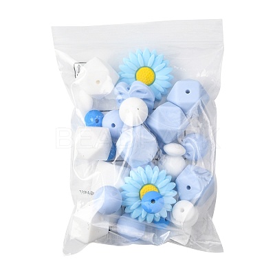 30Pcs Food Grade Eco-Friendly Silicone Beads SIL-FS0001-26A-1
