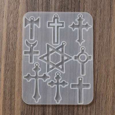 Star of David & Cross Pendant DIY Silicone Molds X1-SIMO-C012-05-1