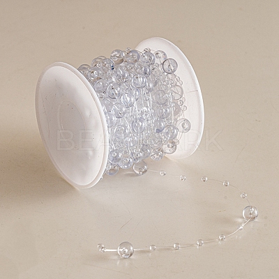 Christmas Plastic Pearl Beaded Garland for DIY Christmas Tree Ornaments PW-WG781CE-05-1