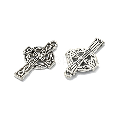 10Pcs Irish Tibetan Style Alloy Pendants PALLOY-YW0001-30-1
