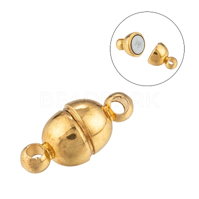 Brass Magnetic Clasps with Loops X-KK-D331-G-NF-1