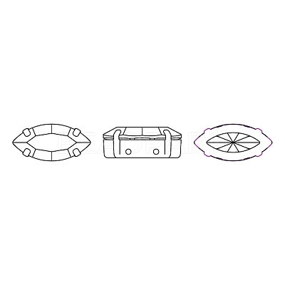 Preciosa® MAXIMA Crystal Sew-On Cups Y-PRC-SE10-00030-235-G-1