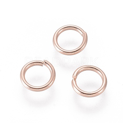 304 Stainless Steel Open Jump Rings STAS-O098-02RG-03-1