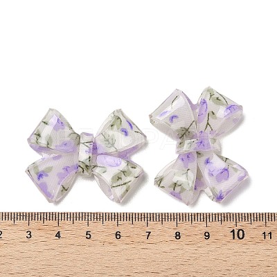 Transparent Printed Acrylic Cabochons LS-OACR-M008-01D-1